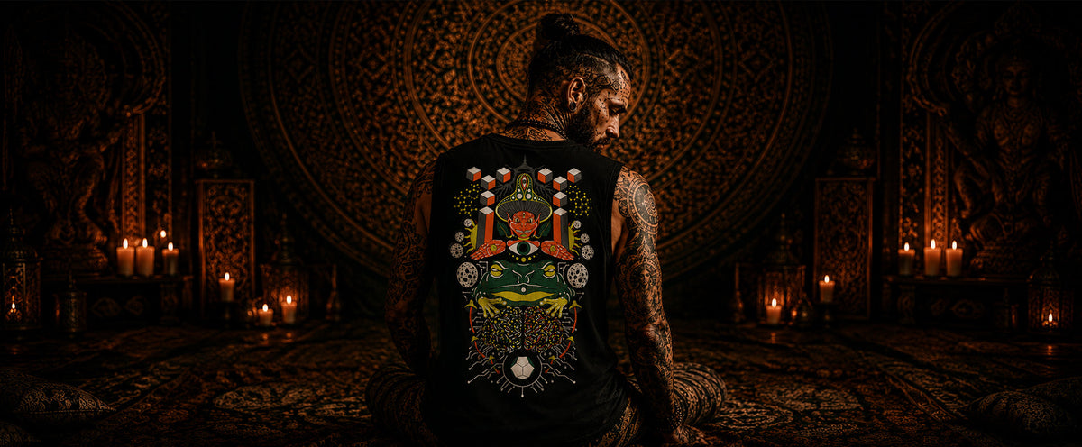 Ultra Tribe Cotton Tank Tops | UV Reactive & Glow in the Dark