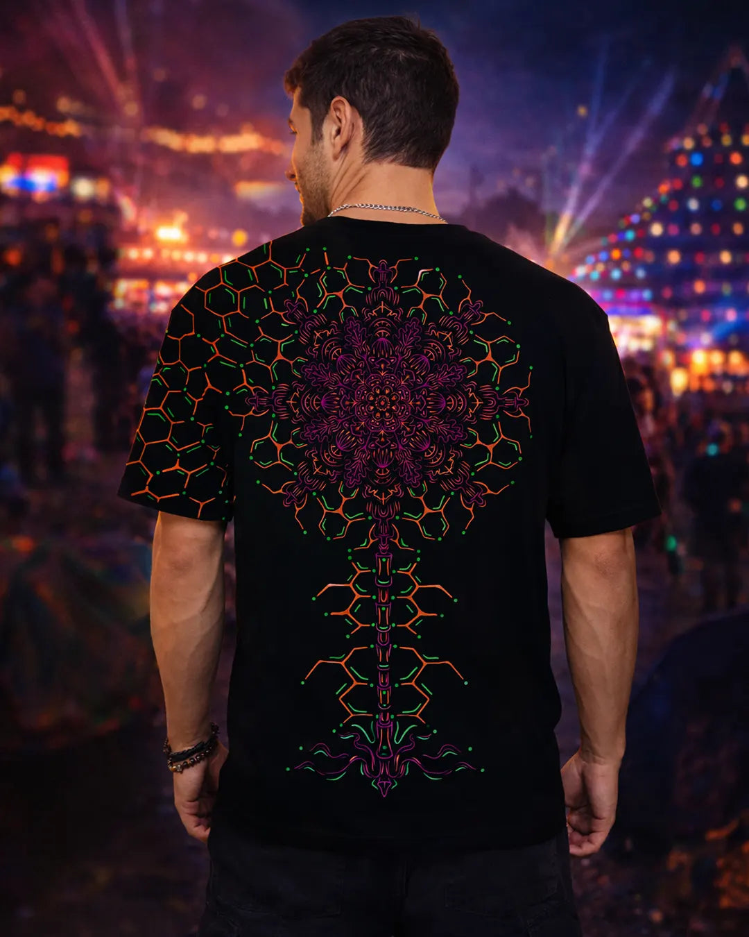 Ultra Tribe DNA UV Reactive Oversized T-Shirt