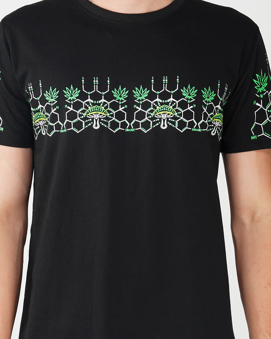 Ultra Tribe Cryptic Sintax UV Reactive &amp; Glow in the Dark Cotton Half Sleeve T-Shirt